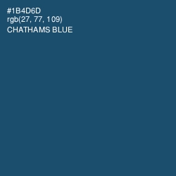 #1B4D6D - Chathams Blue Color Image